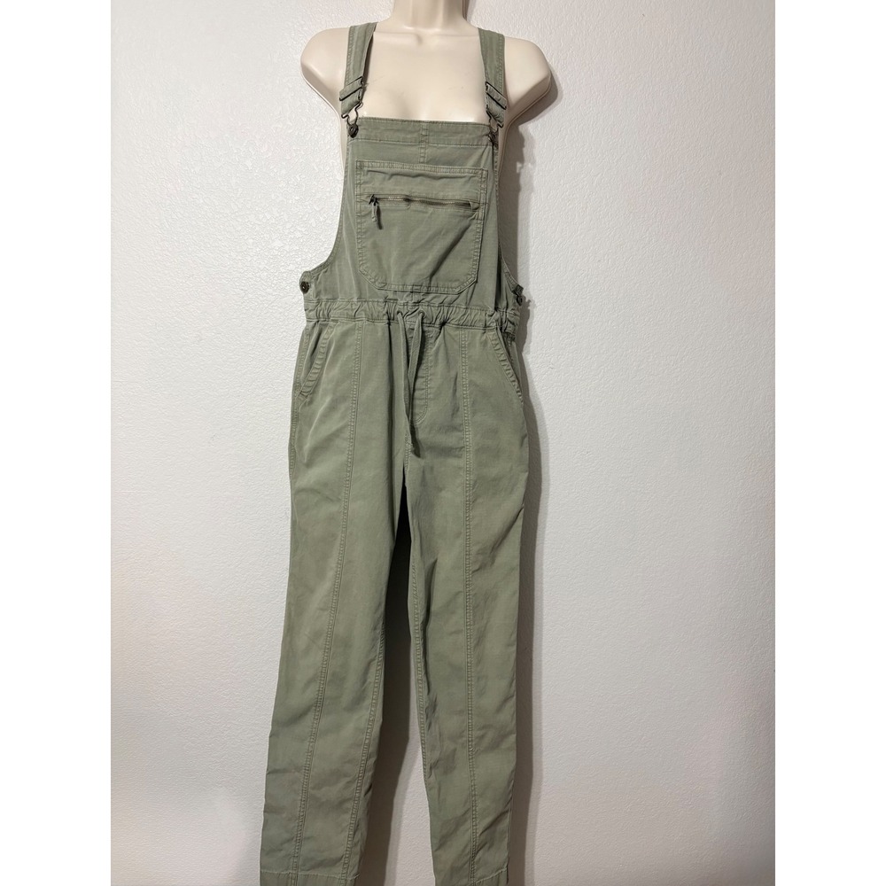 Duluth Trading Co Green Ripstop Square Bib Overalls XS Regular